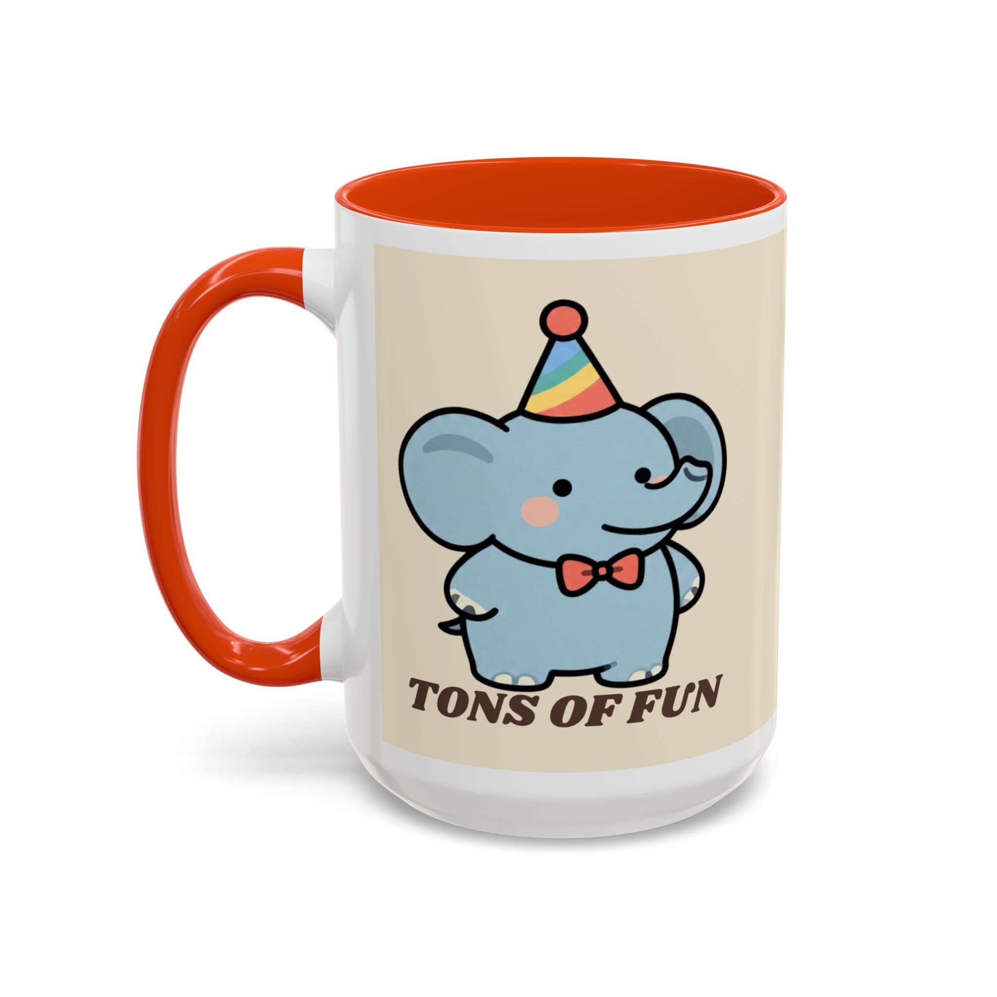 Tons of Fun Elephant Mug — Cute Party Animal Coffee Cup (11oz & 15oz)