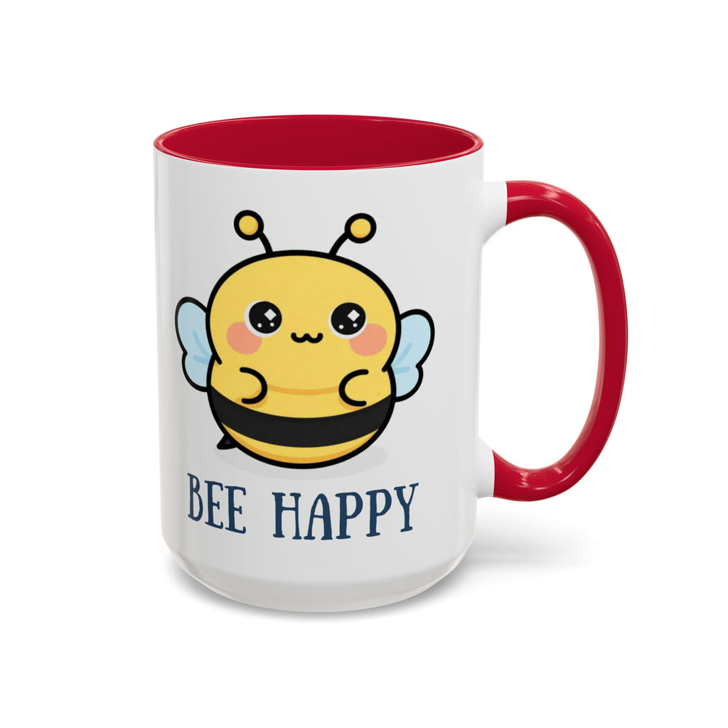 Bee Happy Mug – Cute Kawaii Bee Coffee Cup (11oz/15oz)