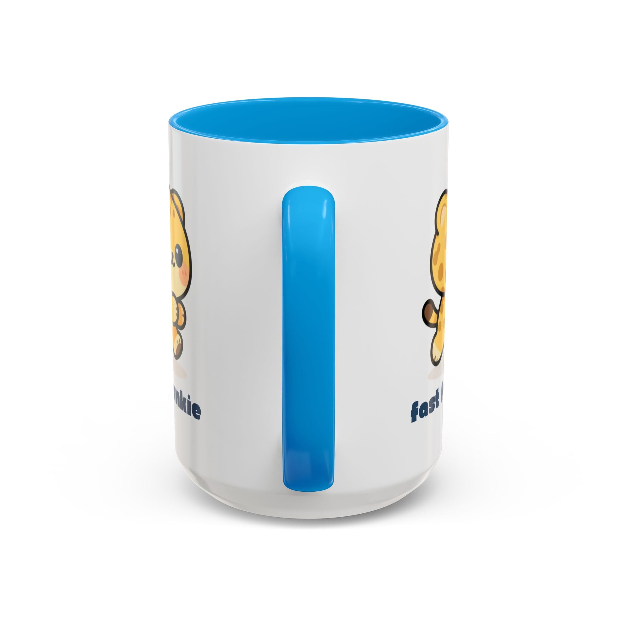 'Fast Food Junkie' Cat Mug — Colorful 11oz & 15oz Ceramic Coffee Cup