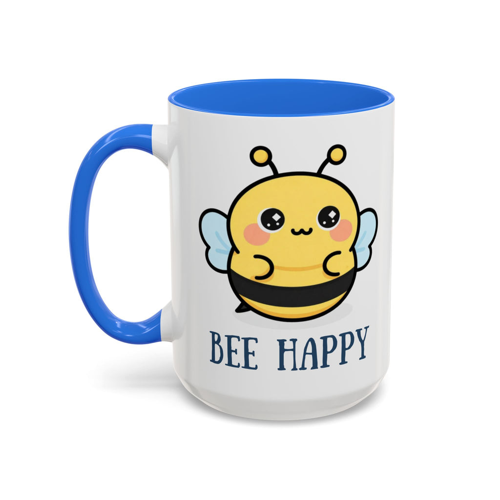 Bee Happy Mug – Cute Kawaii Bee Coffee Cup (11oz/15oz)