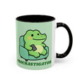 Procrastigator Frog Mug — Cute Cartoon Alligator Coffee Cup (11oz & 15oz)