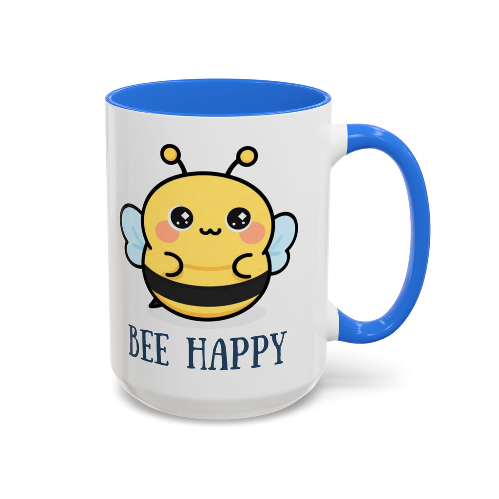 Bee Happy Mug – Cute Kawaii Bee Coffee Cup (11oz/15oz)