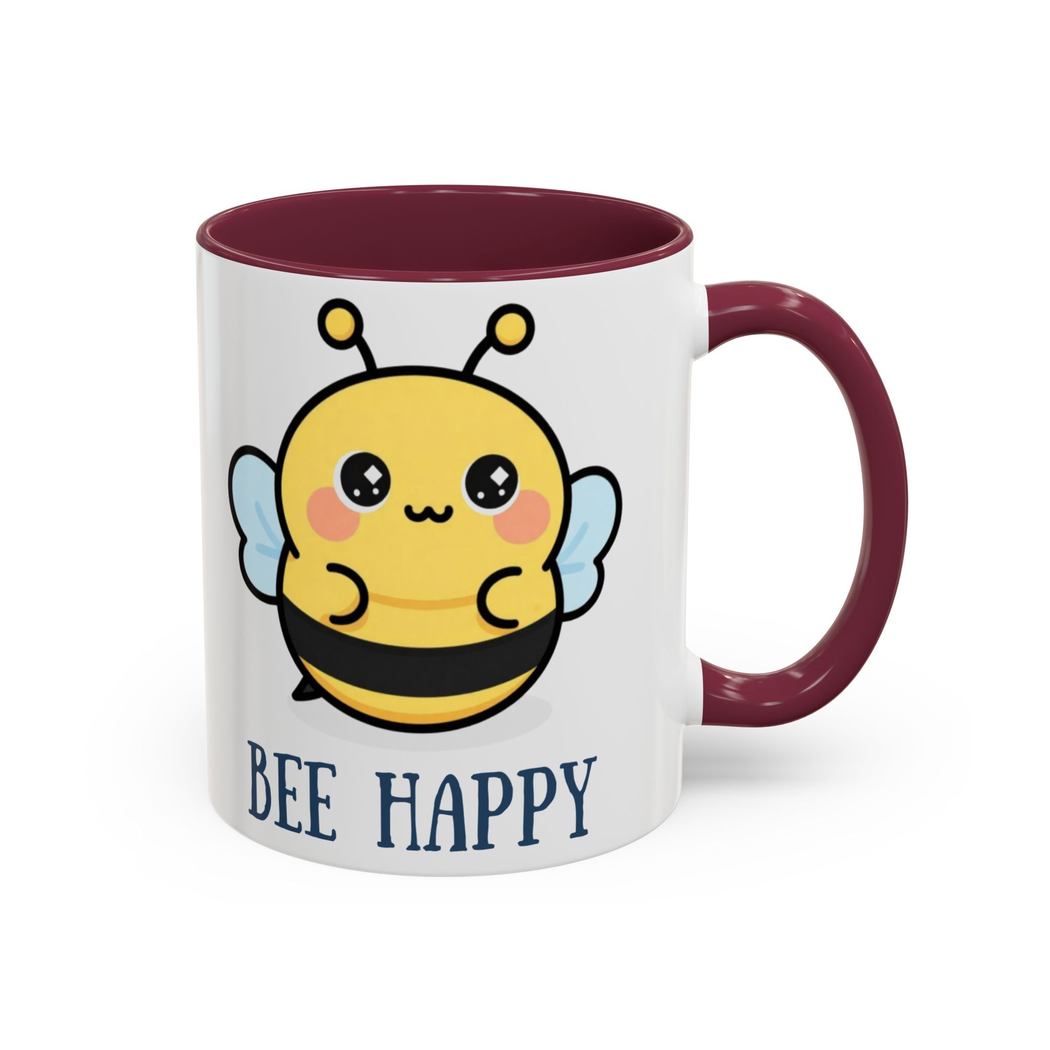 Bee Happy Mug – Cute Kawaii Bee Coffee Cup (11oz/15oz)