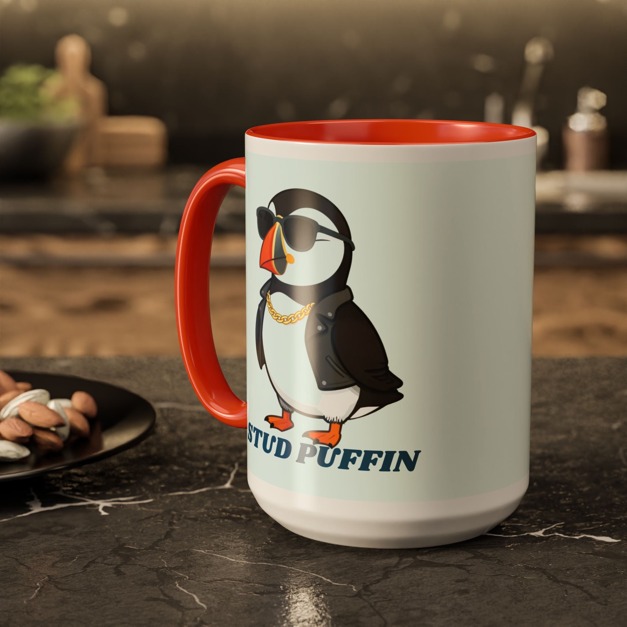 Stud Puffin Mug — Funny Puffin Coffee Cup (11oz & 15oz)
