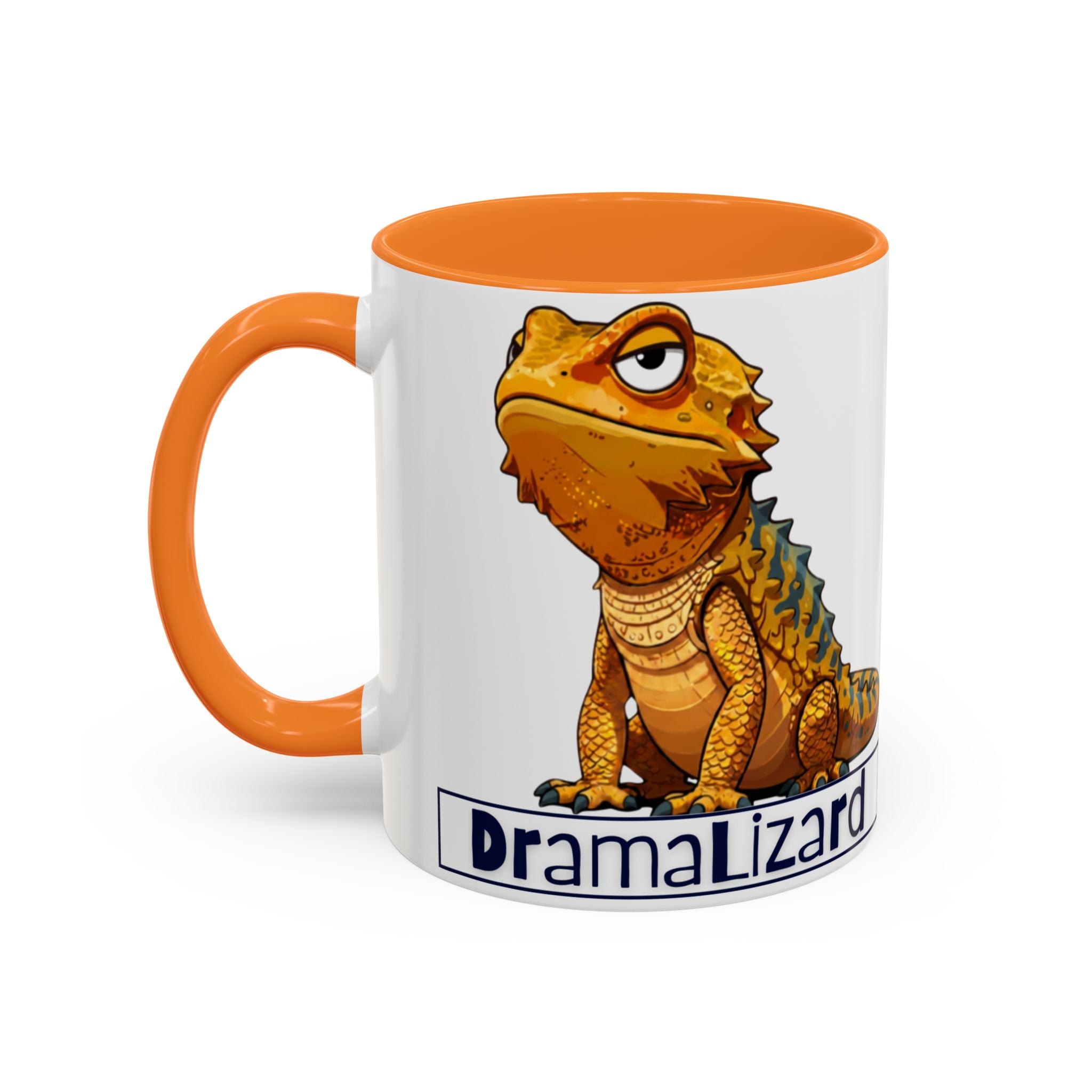 Drama Lizard Coffee Mug — Funny Bearded Dragon Tea Cup (11oz & 15oz)