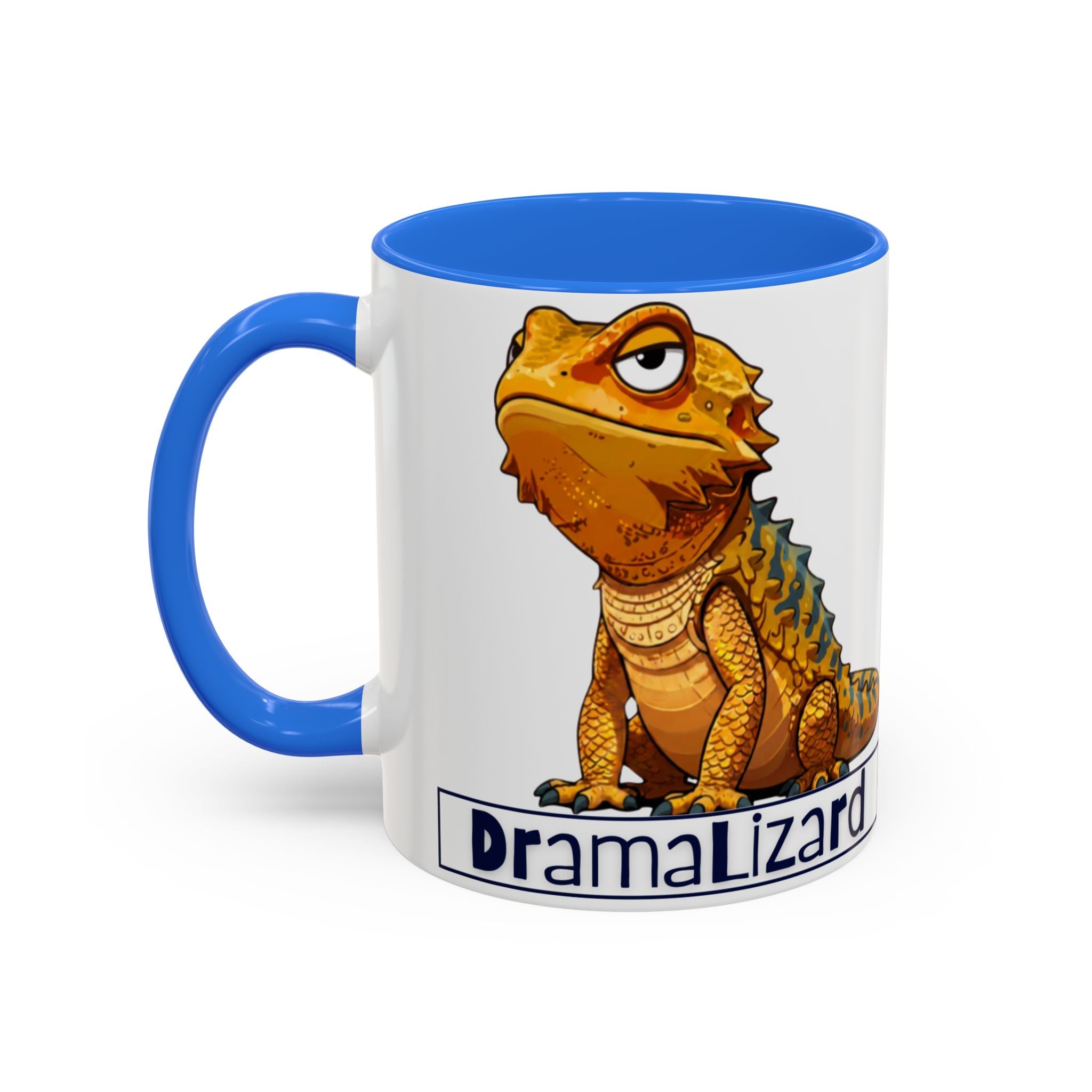Drama Lizard Coffee Mug — Funny Bearded Dragon Tea Cup (11oz & 15oz)