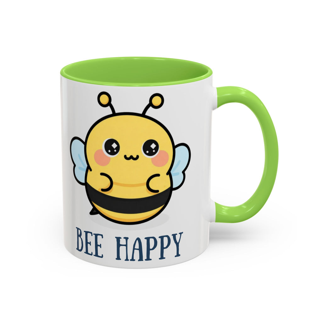 Bee Happy Mug – Cute Kawaii Bee Coffee Cup (11oz/15oz)