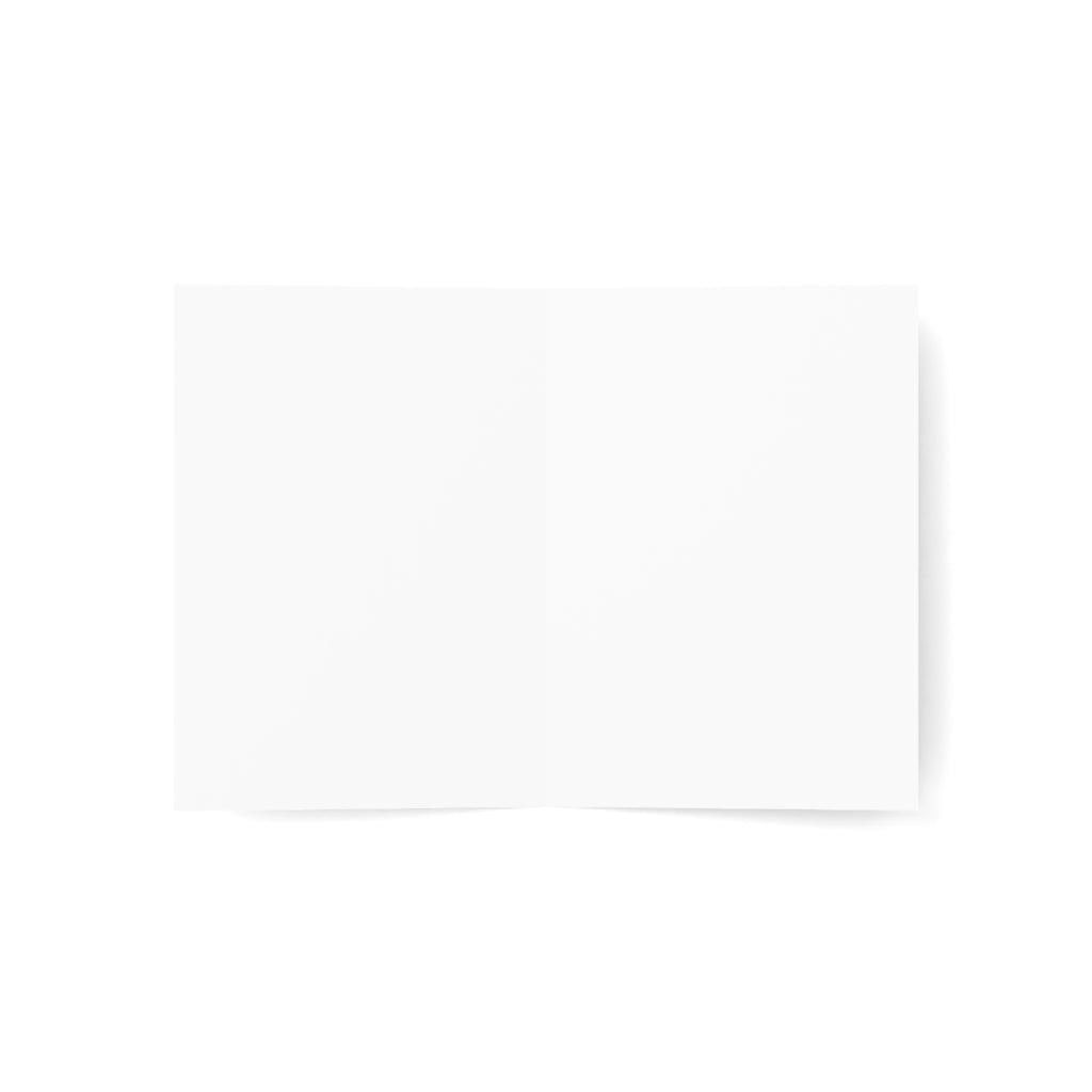 Golden Retriever Playing with Tennis Balls — Blank Greeting Card (Blank Interior)
