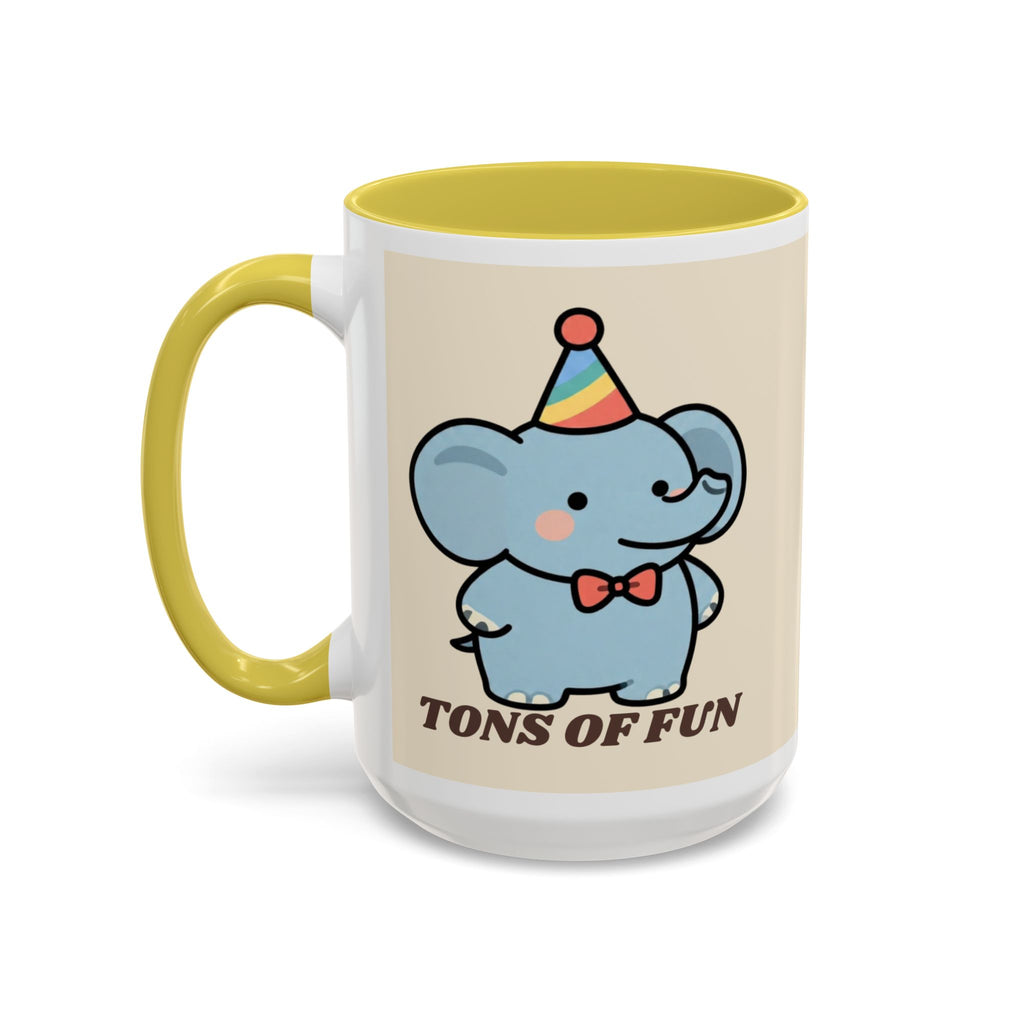 Tons of Fun Elephant Mug — Cute Party Animal Coffee Cup (11oz & 15oz)