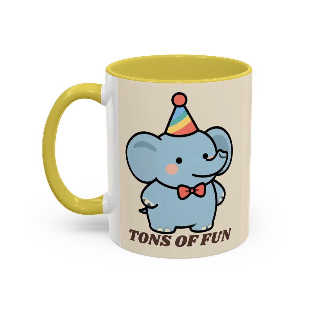 Tons of Fun Elephant Mug — Cute Party Animal Coffee Cup (11oz & 15oz)