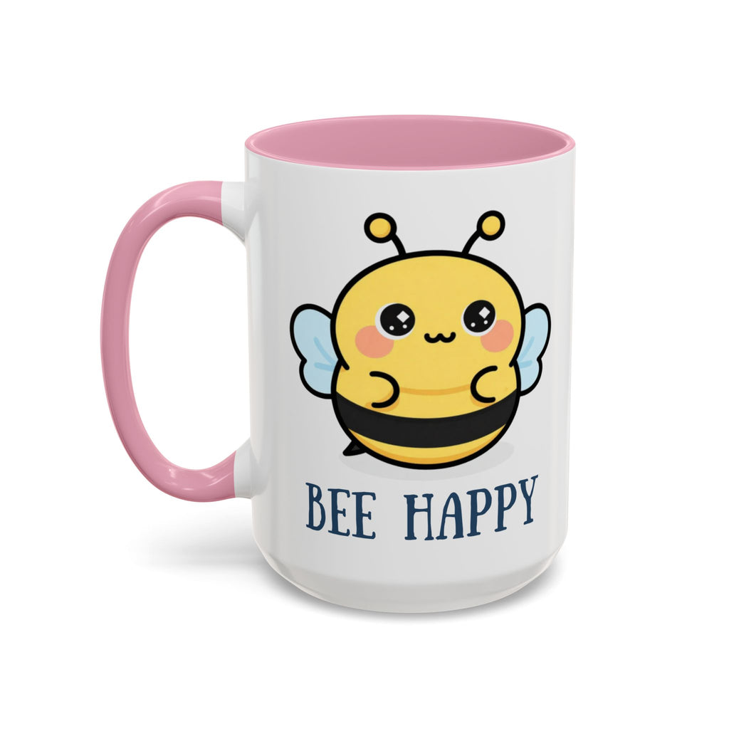 Bee Happy Mug – Cute Kawaii Bee Coffee Cup (11oz/15oz)