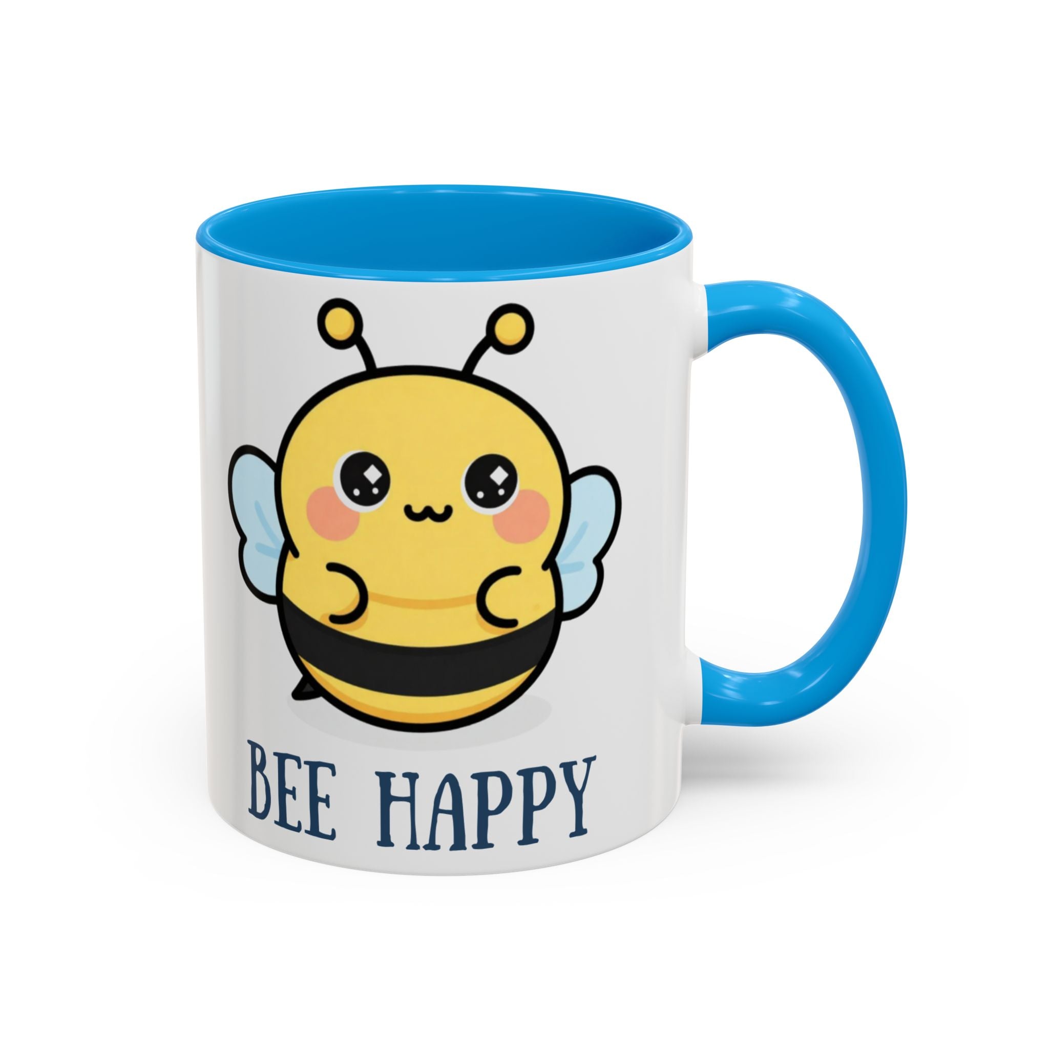 Bee Happy Mug – Cute Kawaii Bee Coffee Cup (11oz/15oz)