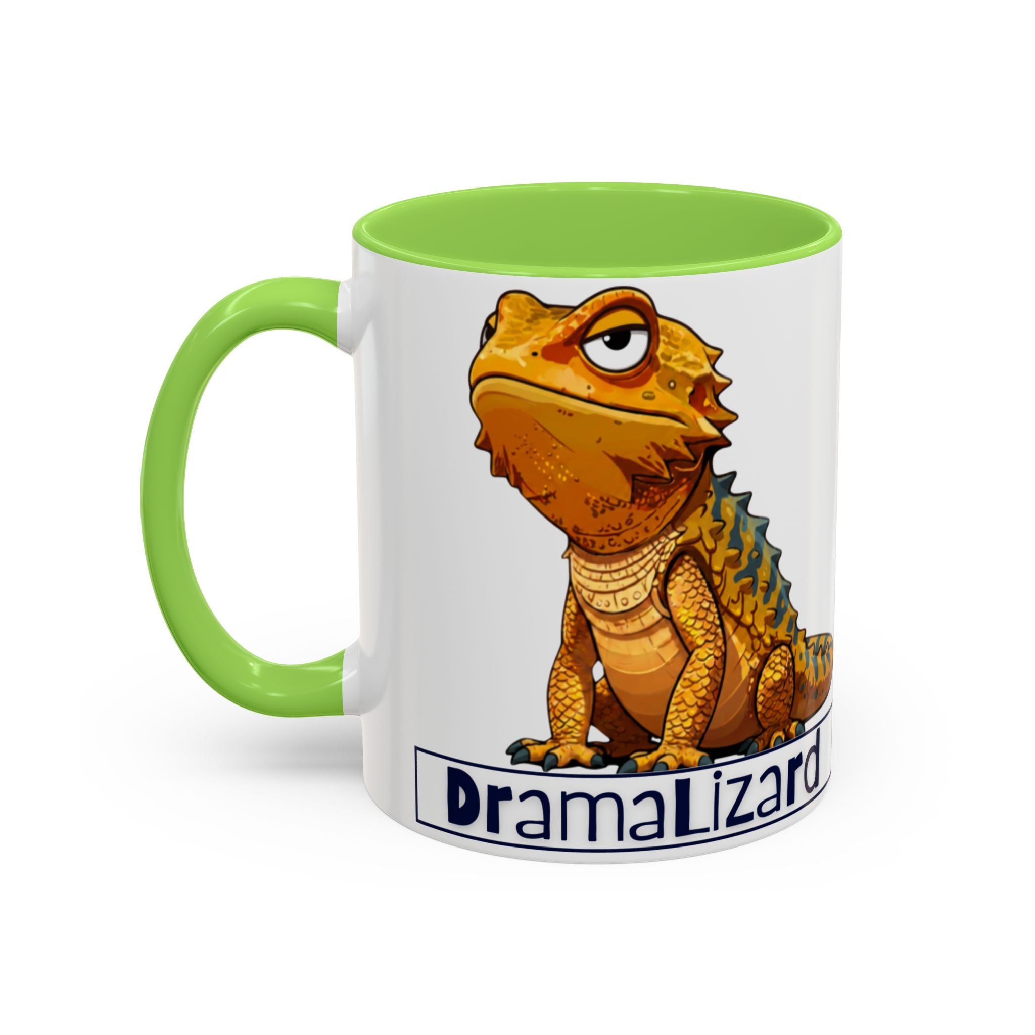 Drama Lizard Coffee Mug — Funny Bearded Dragon Tea Cup (11oz & 15oz)