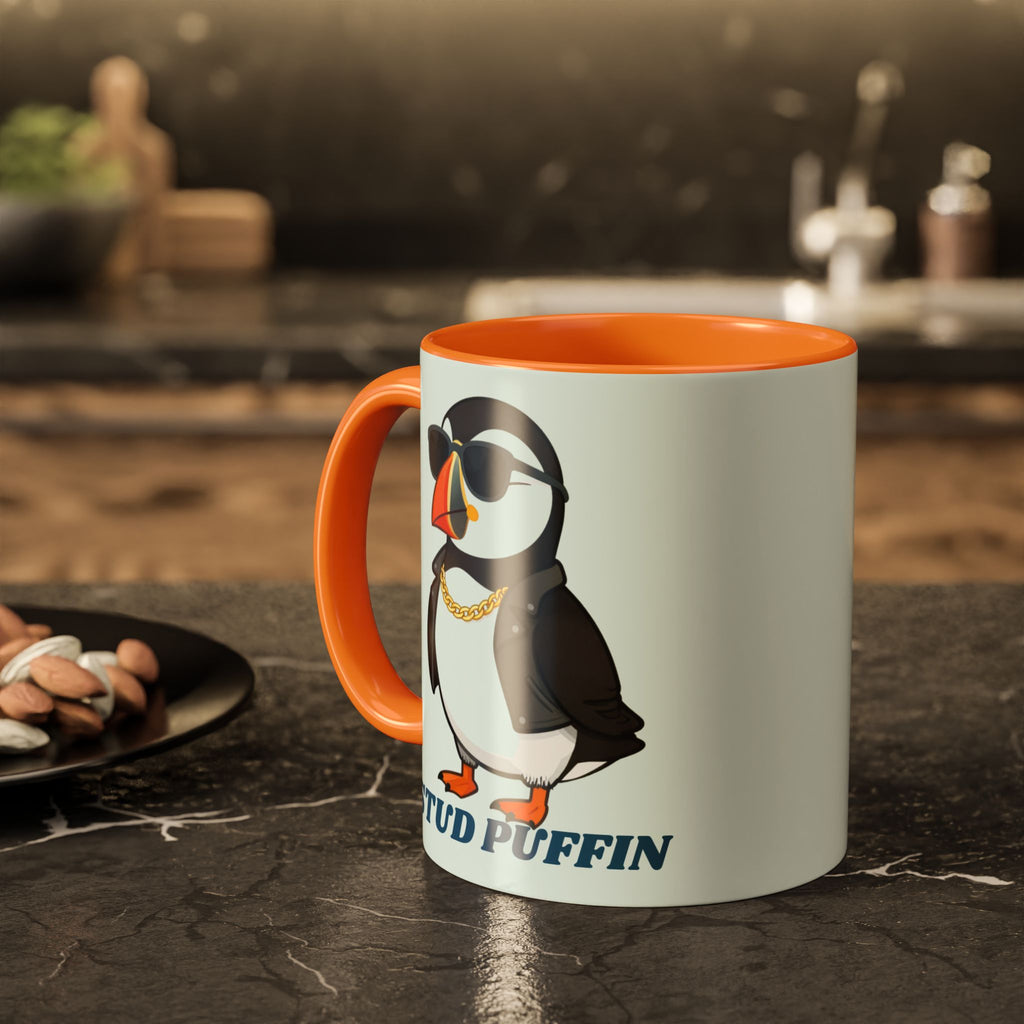 Stud Puffin Mug — Funny Puffin Coffee Cup (11oz & 15oz)