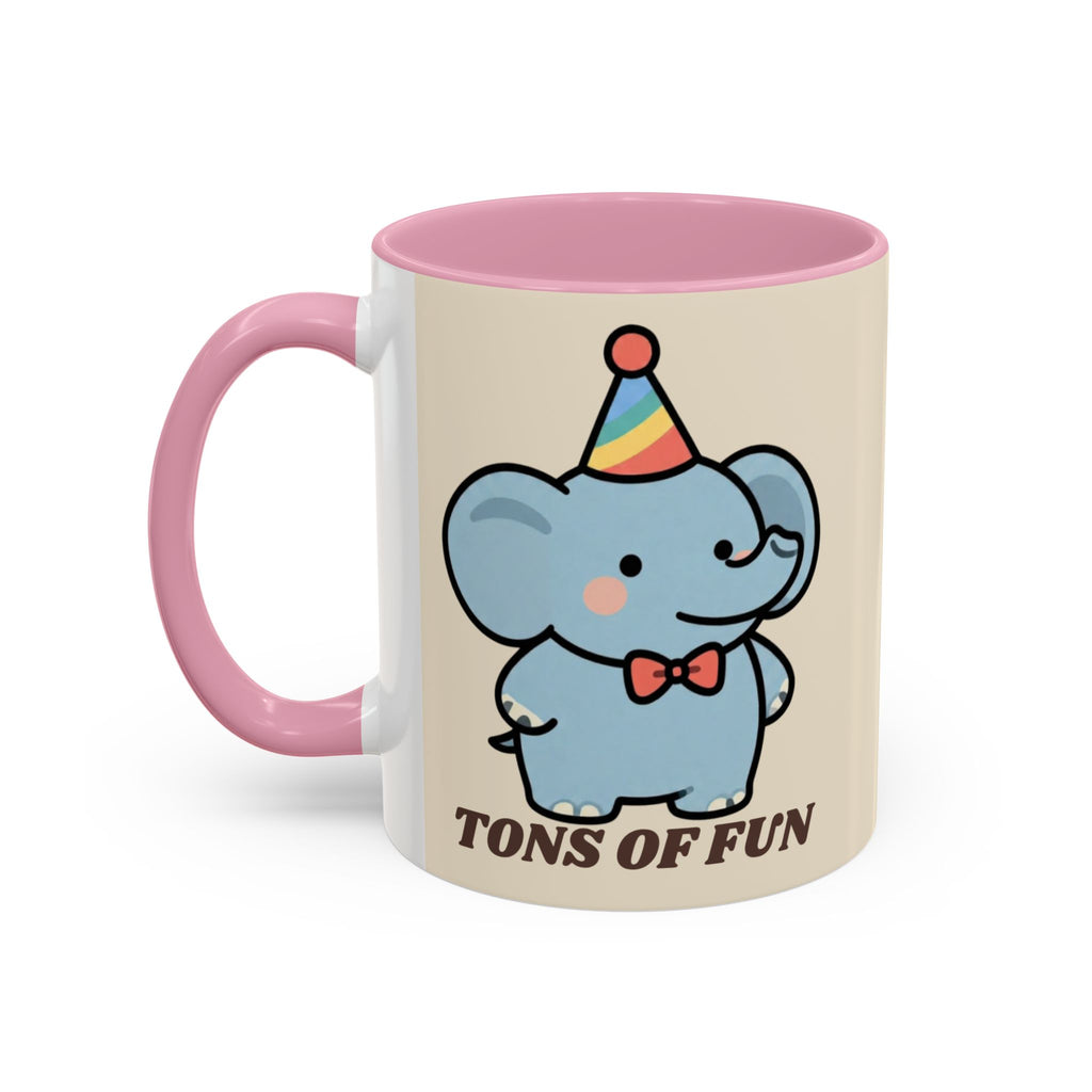Tons of Fun Elephant Mug — Cute Party Animal Coffee Cup (11oz & 15oz)