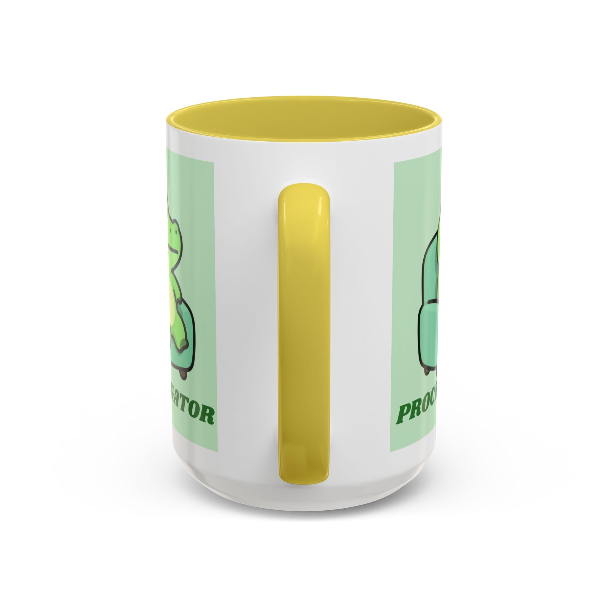Procrastigator Frog Mug — Cute Cartoon Alligator Coffee Cup (11oz & 15oz)