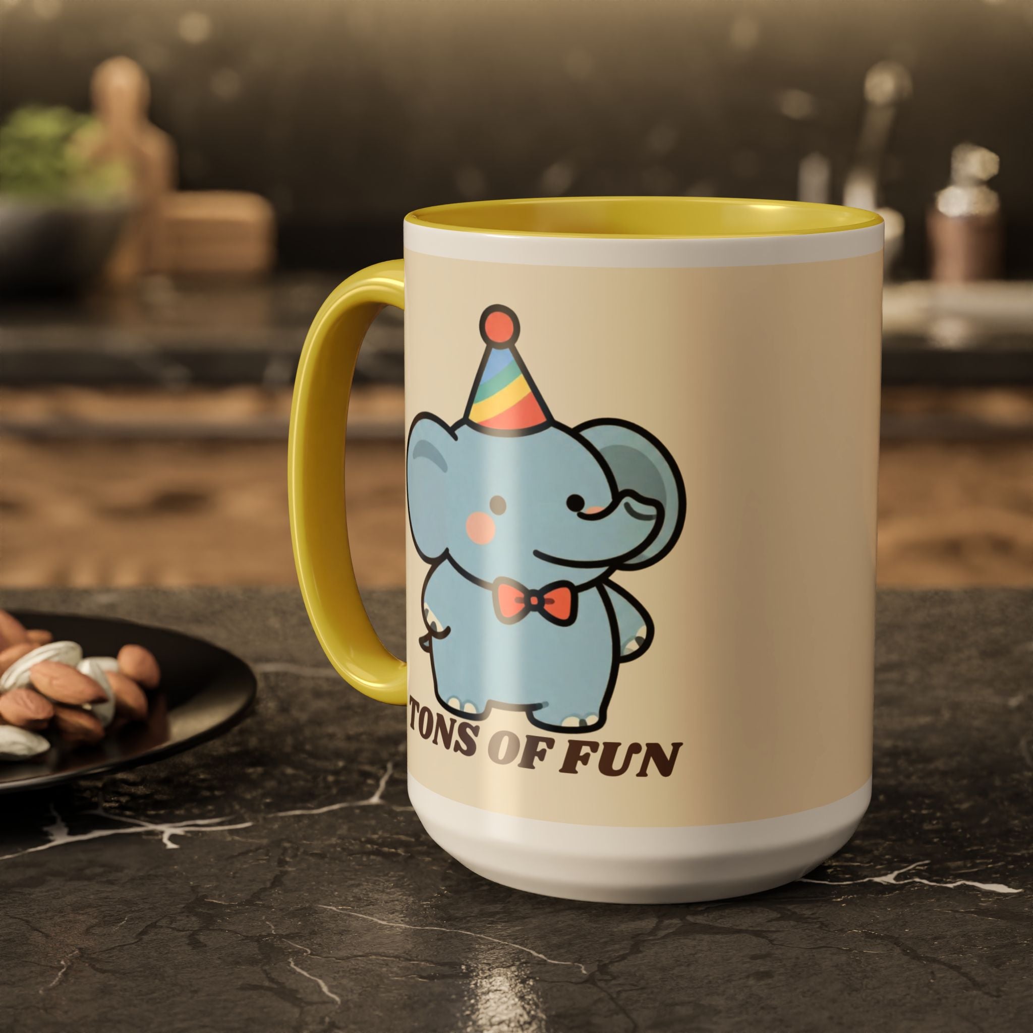 Tons of Fun Elephant Mug — Cute Party Animal Coffee Cup (11oz & 15oz)