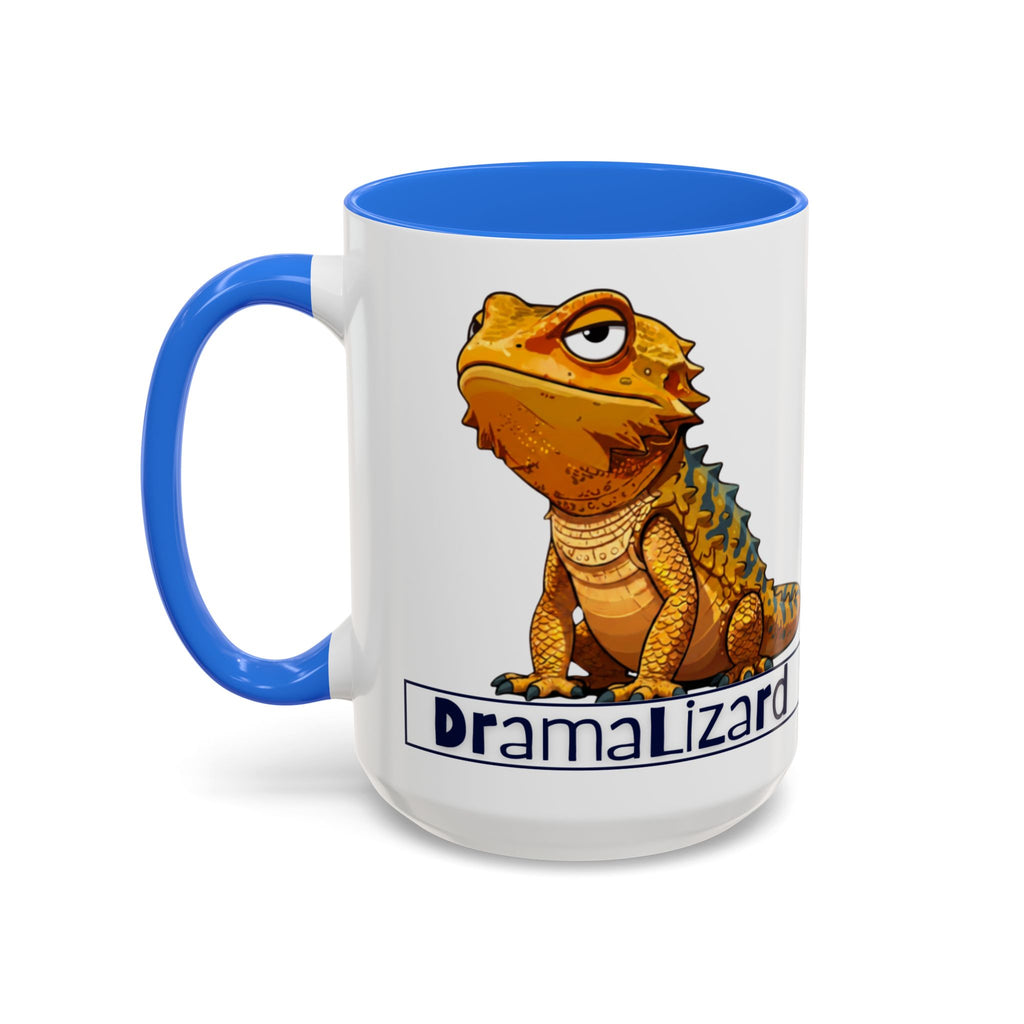 Drama Lizard Coffee Mug — Funny Bearded Dragon Tea Cup (11oz & 15oz)
