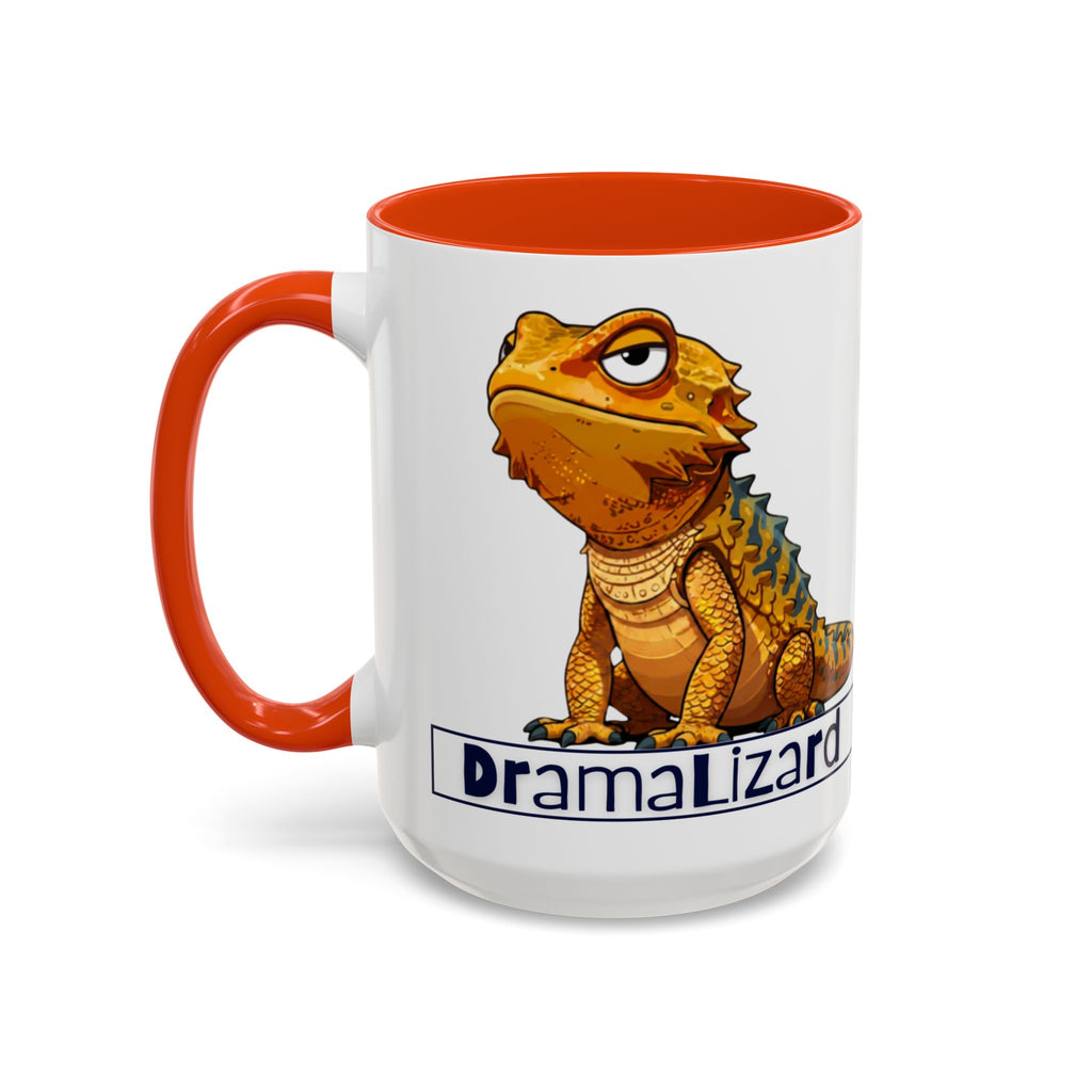 Drama Lizard Coffee Mug — Funny Bearded Dragon Tea Cup (11oz & 15oz)