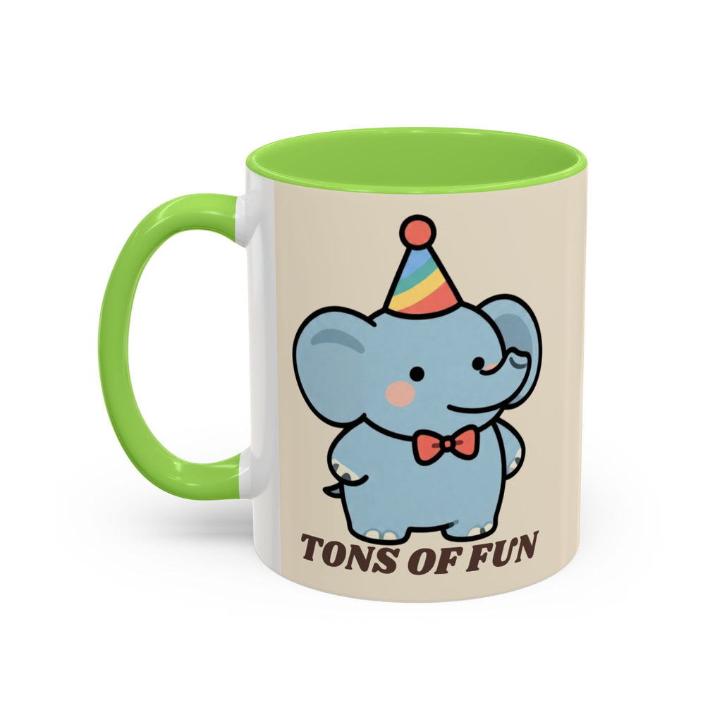 Tons of Fun Elephant Mug — Cute Party Animal Coffee Cup (11oz & 15oz)