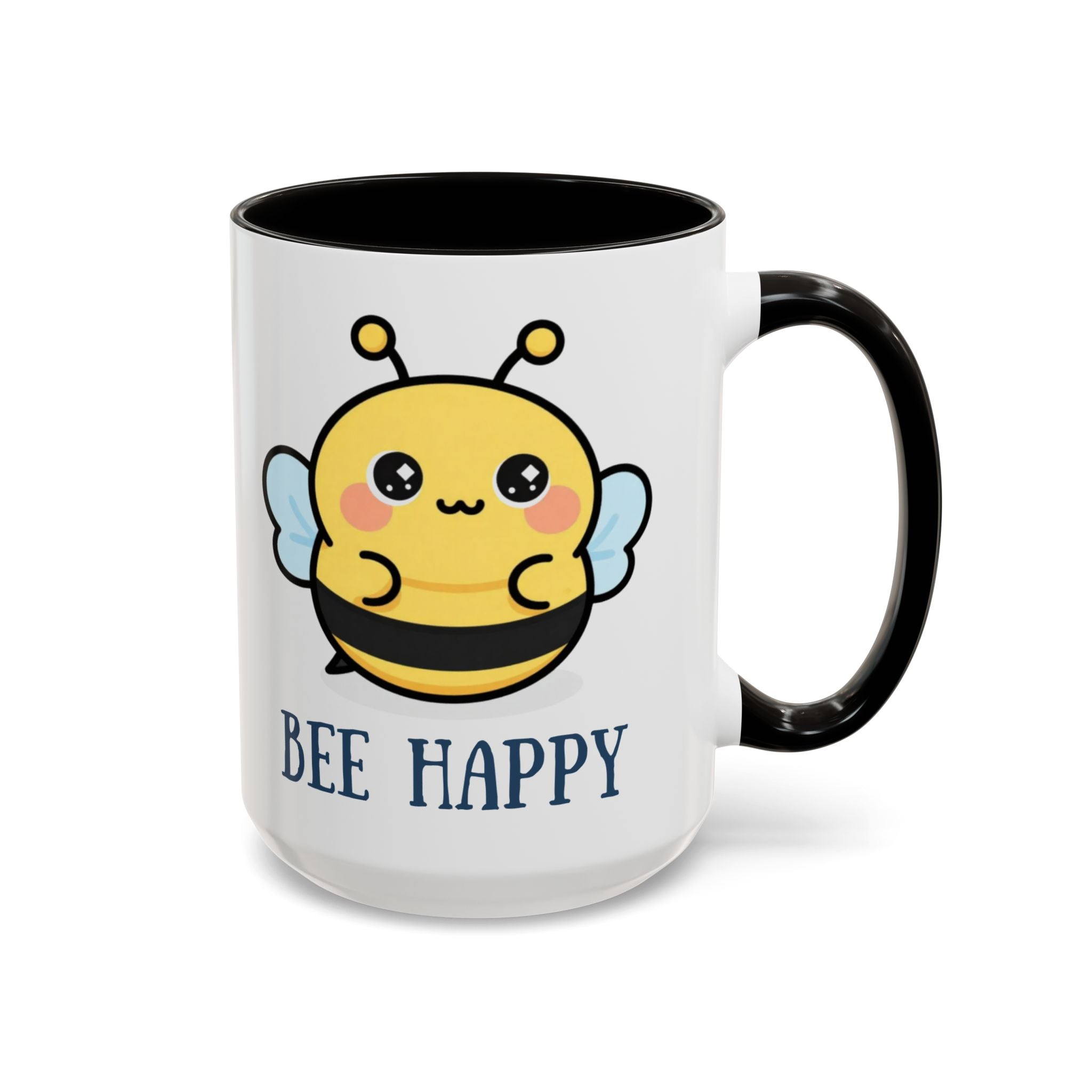 Bee Happy Mug – Cute Kawaii Bee Coffee Cup (11oz/15oz)