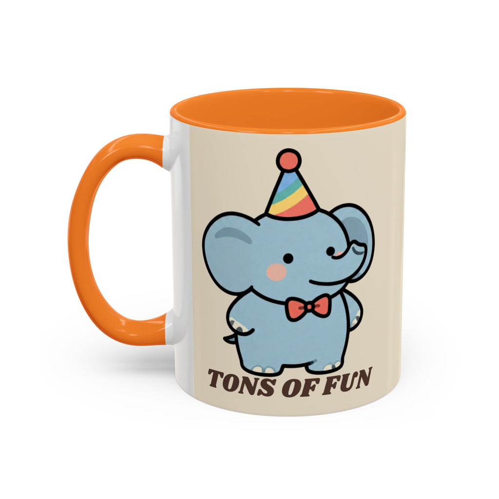 Tons of Fun Elephant Mug — Cute Party Animal Coffee Cup (11oz & 15oz)
