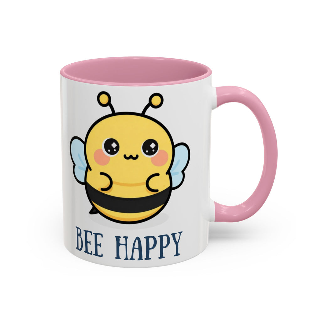 Bee Happy Mug – Cute Kawaii Bee Coffee Cup (11oz/15oz)