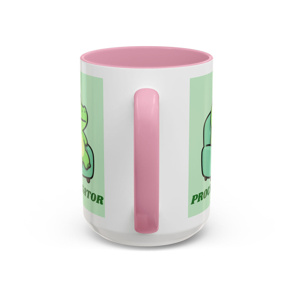 Procrastigator Frog Mug — Cute Cartoon Alligator Coffee Cup (11oz & 15oz)