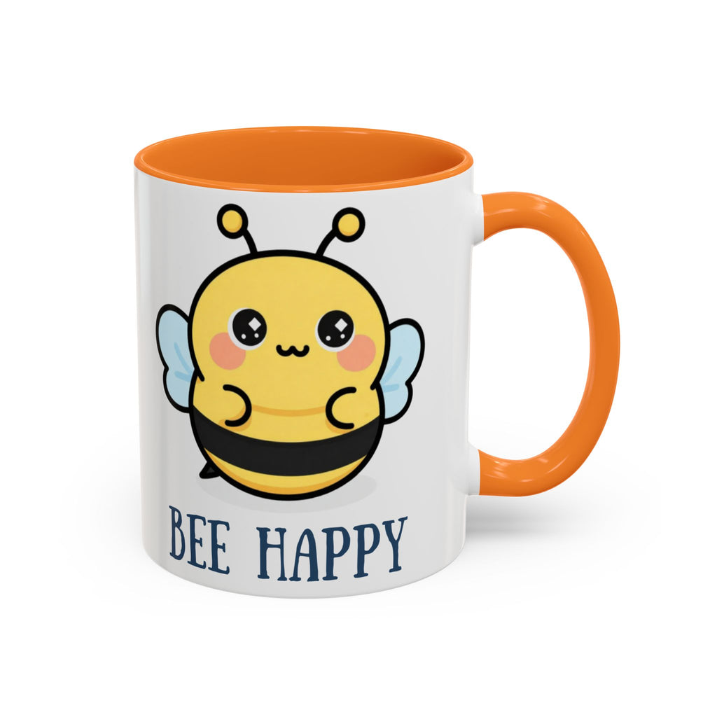 Bee Happy Mug – Cute Kawaii Bee Coffee Cup (11oz/15oz)