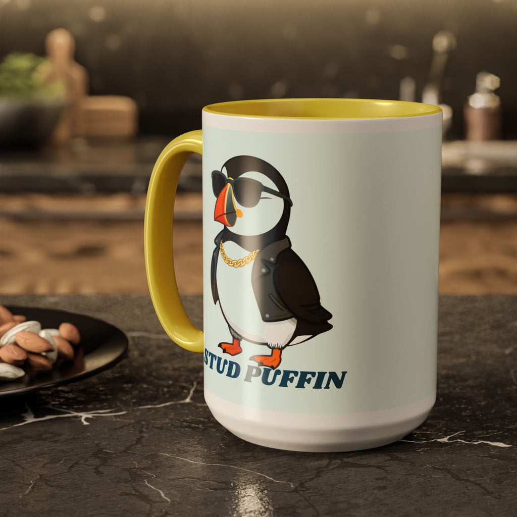 Stud Puffin Mug — Funny Puffin Coffee Cup (11oz & 15oz)