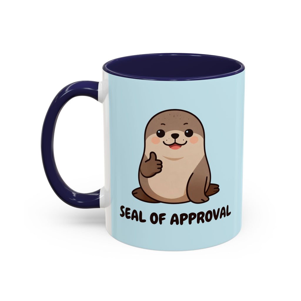 Seal of Approval Coffee Mug — Cute Otter Accent Mug (11/15oz)