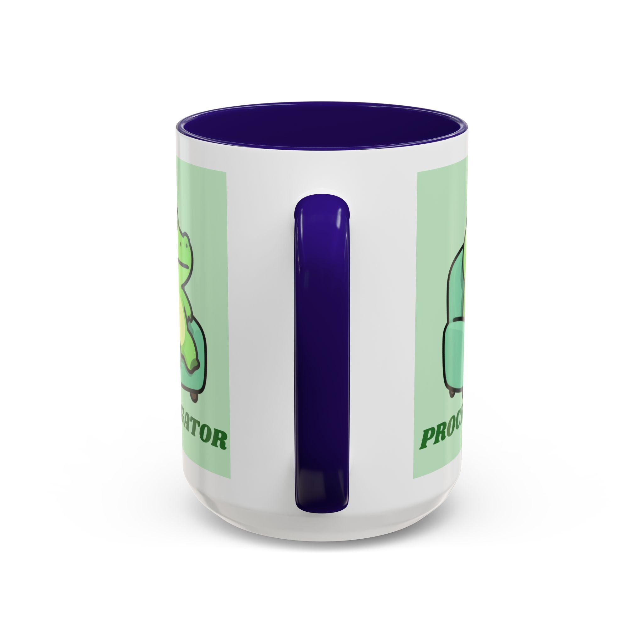 Procrastigator Frog Mug — Cute Cartoon Alligator Coffee Cup (11oz & 15oz)