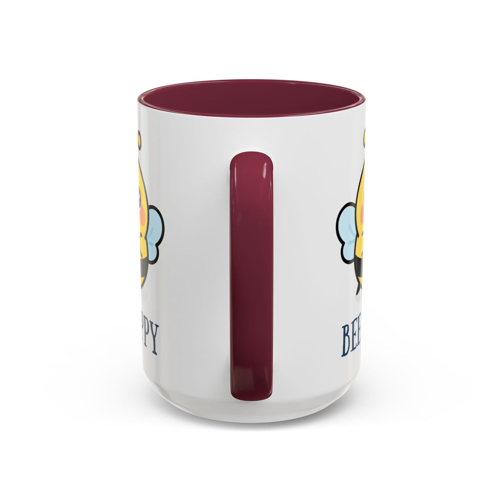 Bee Happy Mug – Cute Kawaii Bee Coffee Cup (11oz/15oz)