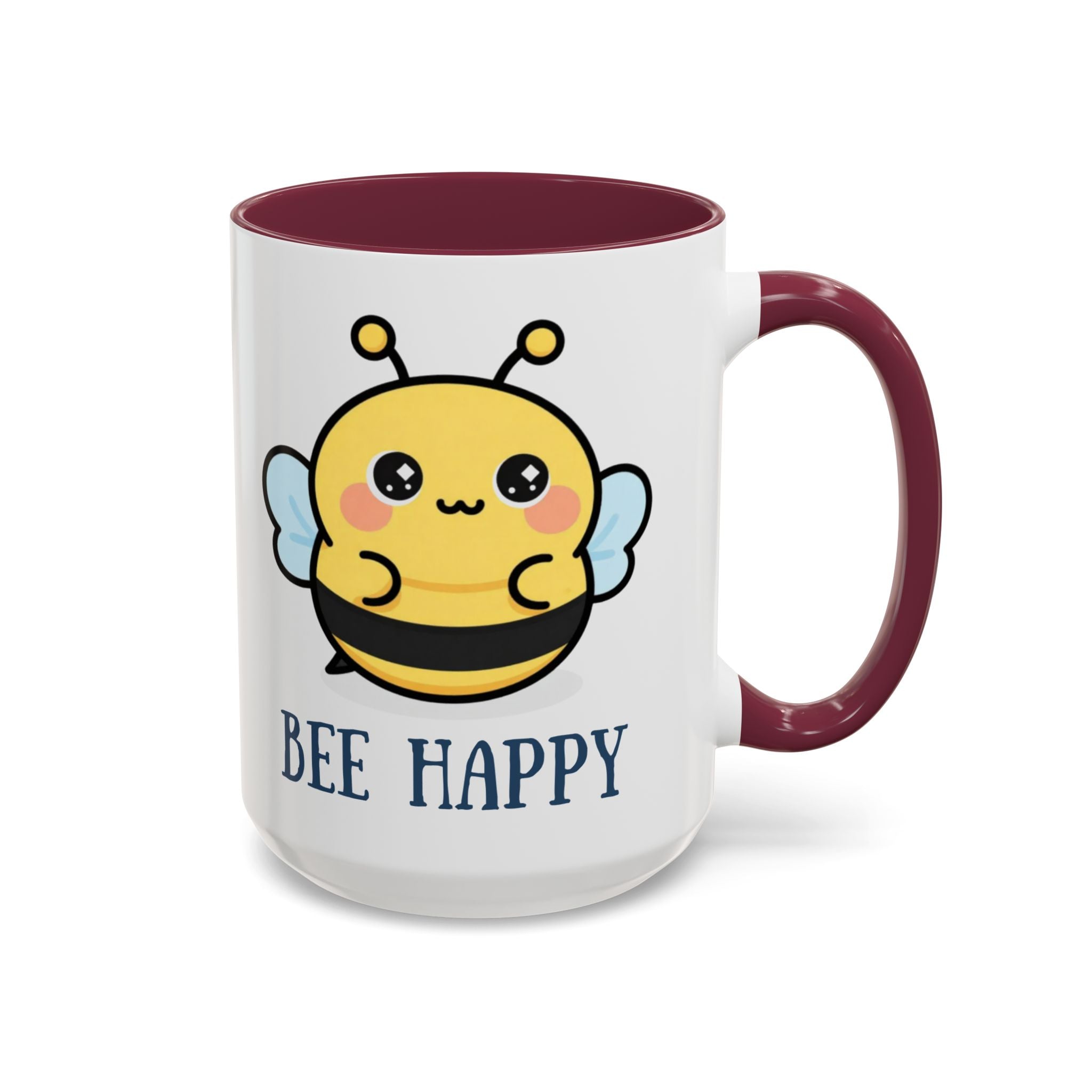Bee Happy Mug – Cute Kawaii Bee Coffee Cup (11oz/15oz)