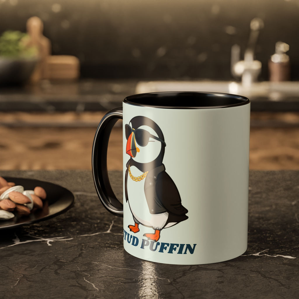 Stud Puffin Mug — Funny Puffin Coffee Cup (11oz & 15oz)