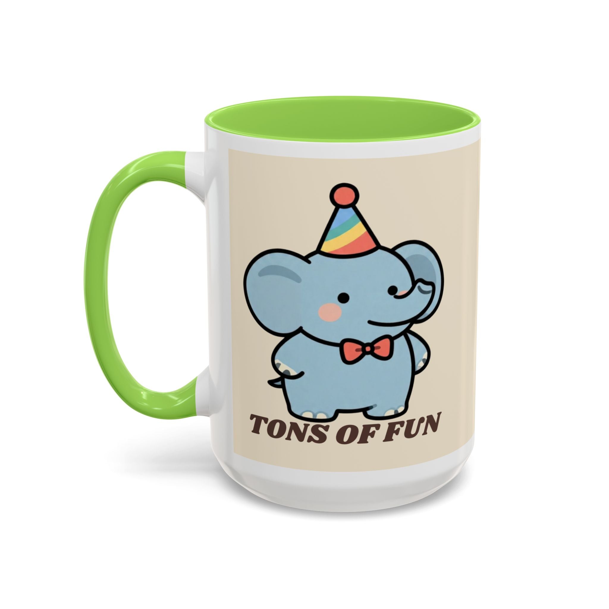 Tons of Fun Elephant Mug — Cute Party Animal Coffee Cup (11oz & 15oz)
