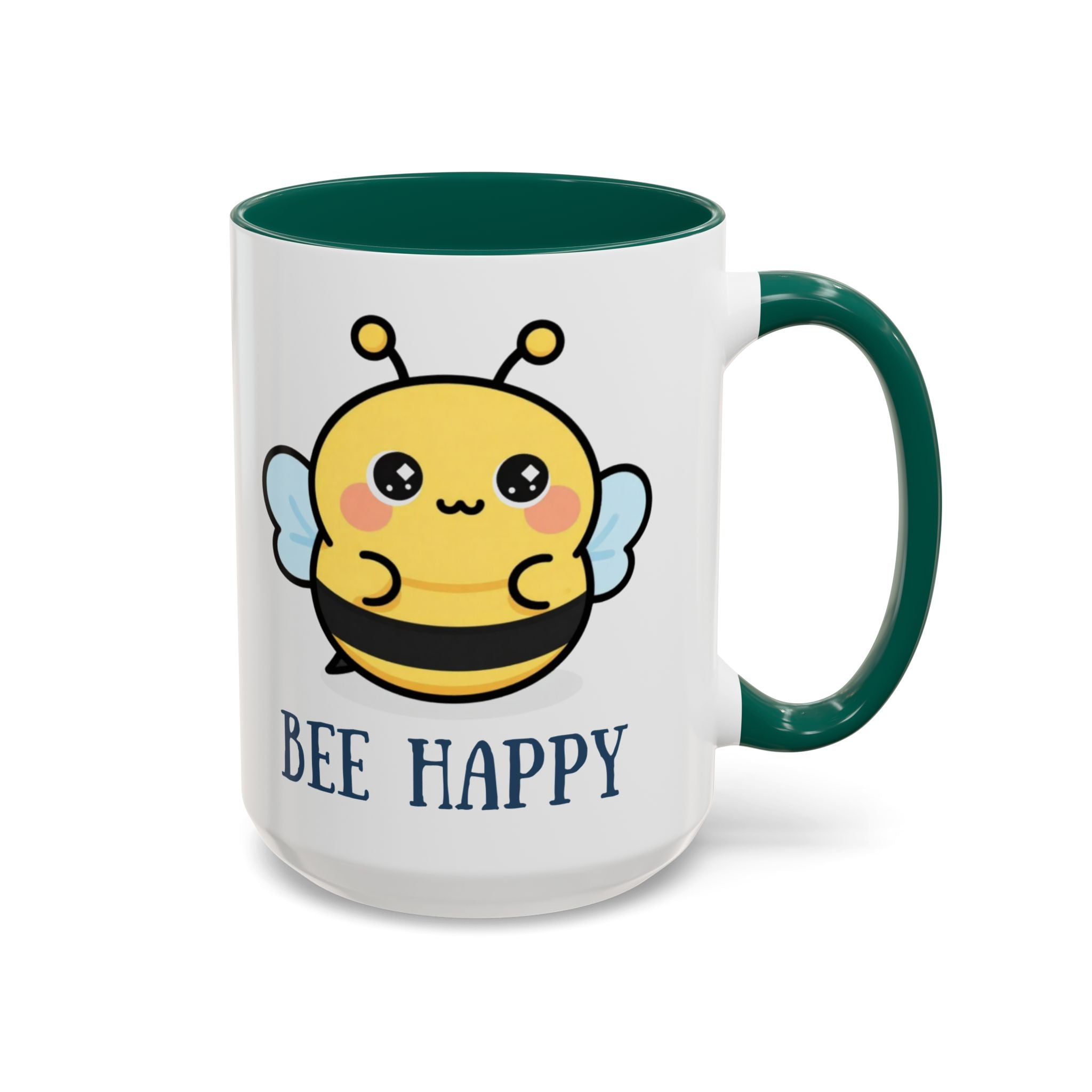Bee Happy Mug – Cute Kawaii Bee Coffee Cup (11oz/15oz)