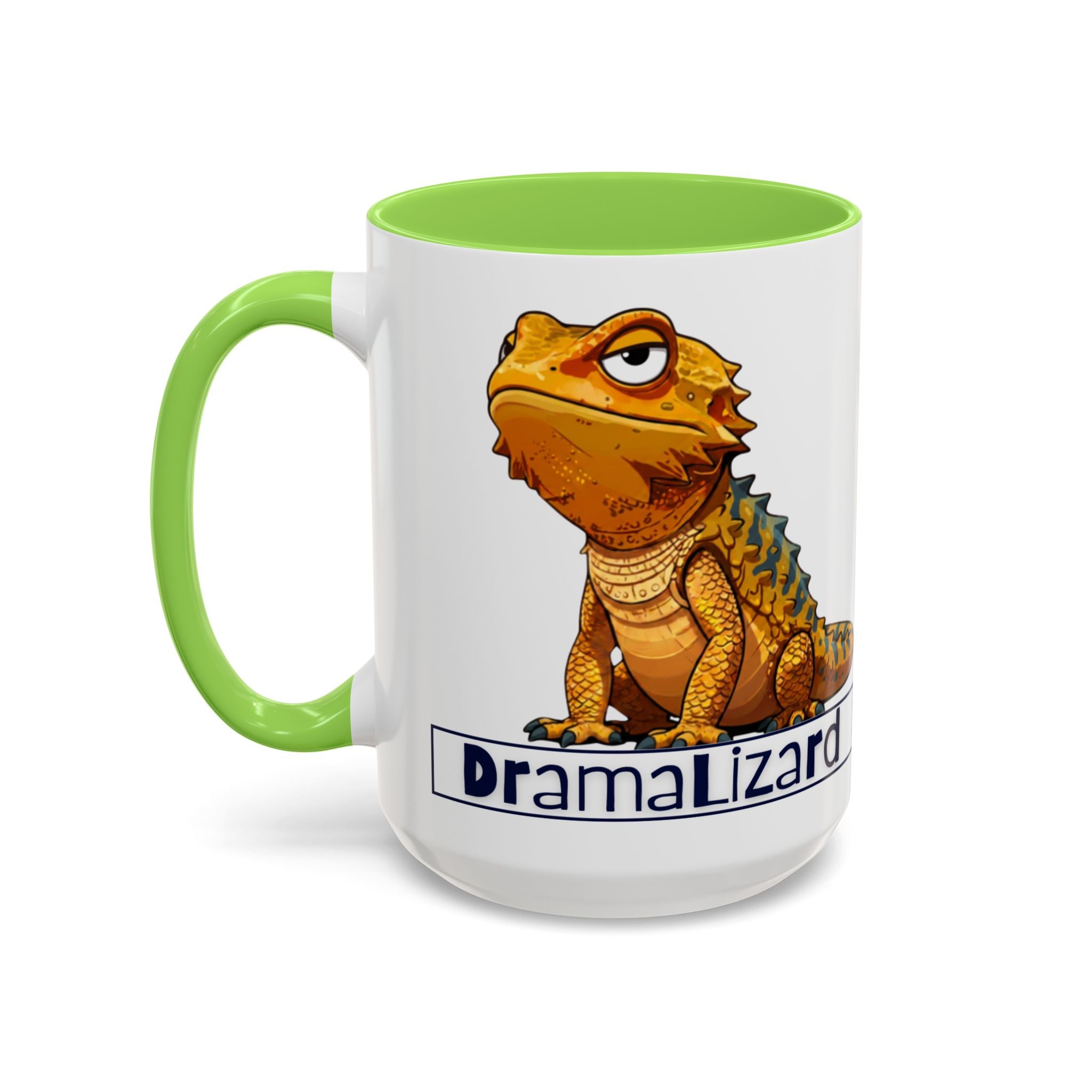Drama Lizard Coffee Mug — Funny Bearded Dragon Tea Cup (11oz & 15oz)