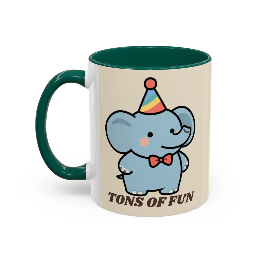 Tons of Fun Elephant Mug — Cute Party Animal Coffee Cup (11oz & 15oz)
