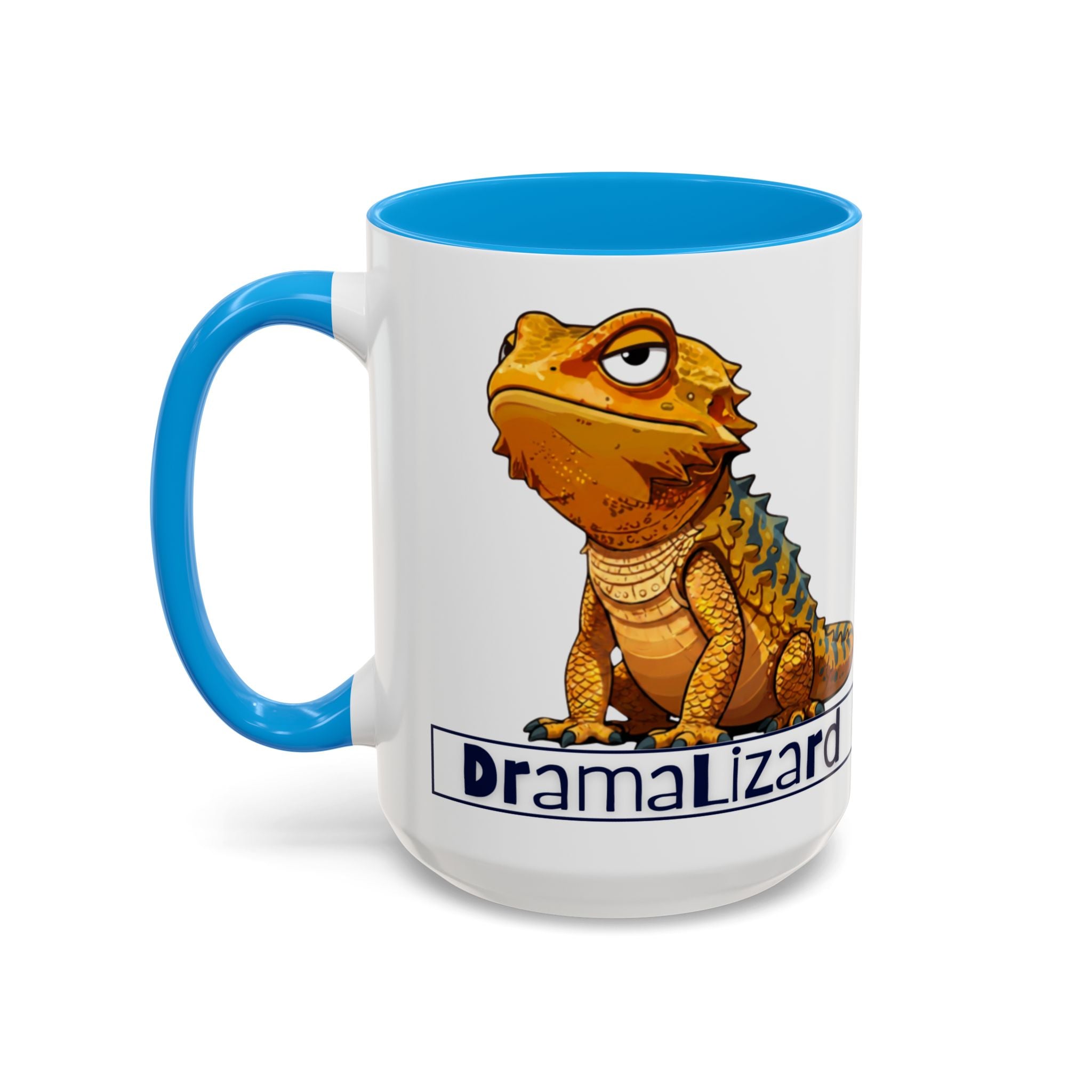 Drama Lizard Coffee Mug — Funny Bearded Dragon Tea Cup (11oz & 15oz)