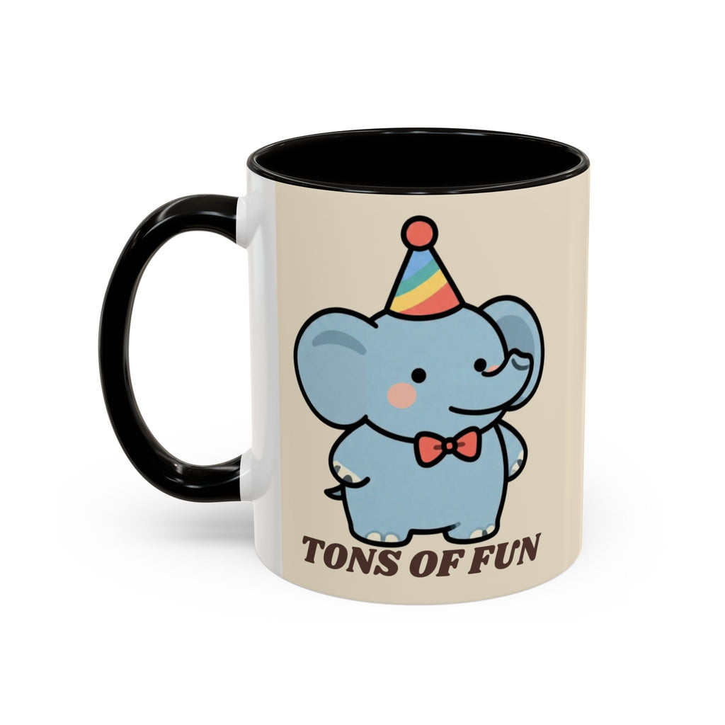 Tons of Fun Elephant Mug — Cute Party Animal Coffee Cup (11oz & 15oz)