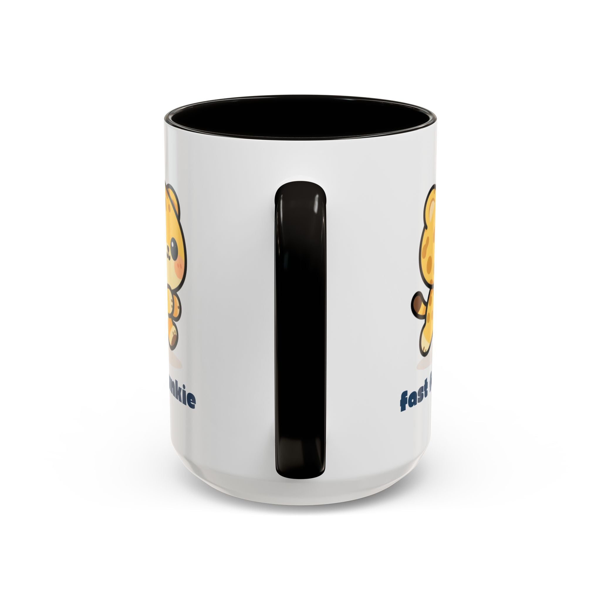 'Fast Food Junkie' Cat Mug — Colorful 11oz & 15oz Ceramic Coffee Cup