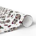 Christmas Raccoon Wrapping Paper — Cute Holiday Dog Pattern Gift Wrap
