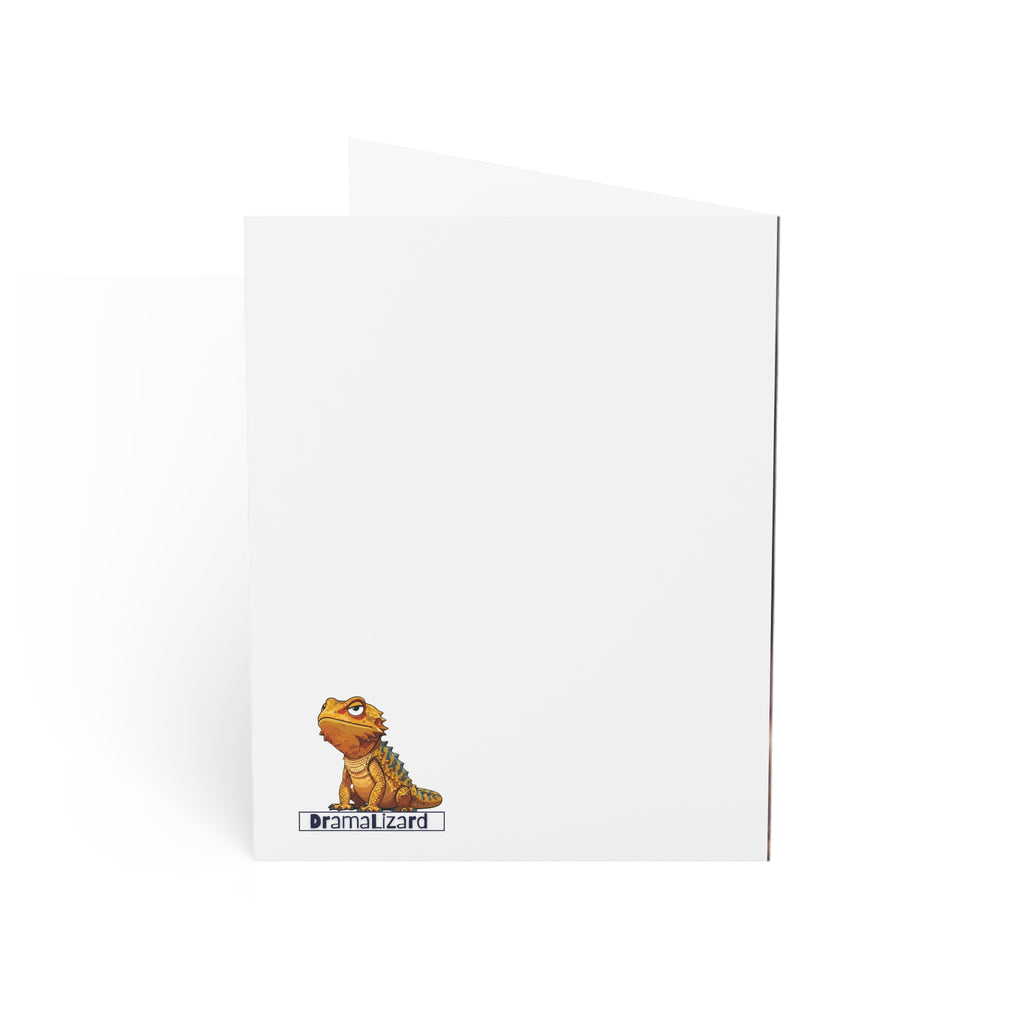 Cat Playing with Toy Greeting Cards — Blank Inside (1/10/30/50 pcs)
